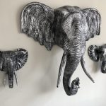 olifant-xxl-polystone-decoratie-zwart-zilver